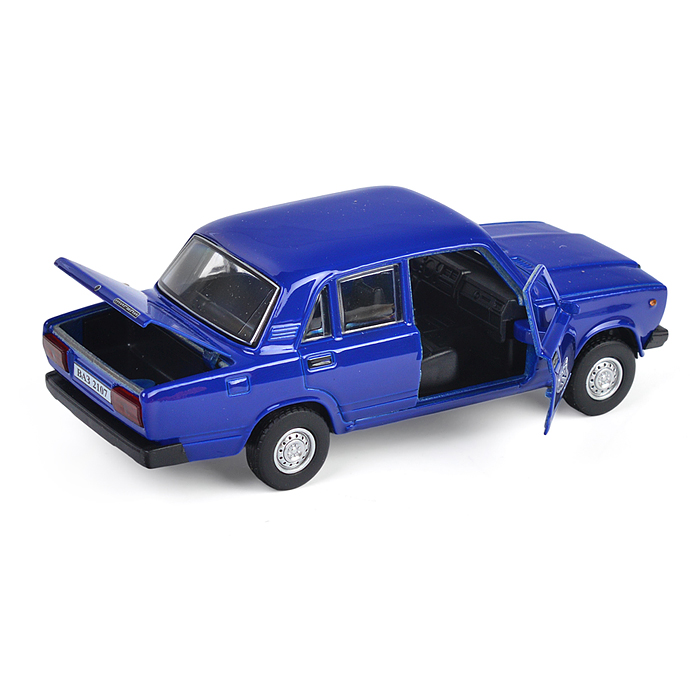 Фото к товару Машина металл ВАЗ-2107 длина 12 см, (двери, багаж, темно-синий) инерц, в коробке Машина металл ВАЗ-2107 длина 12 см, (двери, багаж, темно-синий) инерц, в коробке