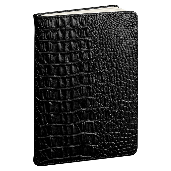 Ежедневник недатированный A5, 136л. "Croco Style" чёрный