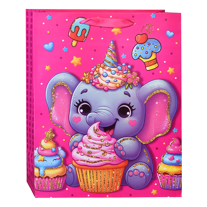 Фото к товару Пакет подарочный 00-6298 "Вкусное день рождения" 26*32*10,5 см. Пакет подарочный 00-6298 "Вкусное день рождения" 26*32*10,5 см.