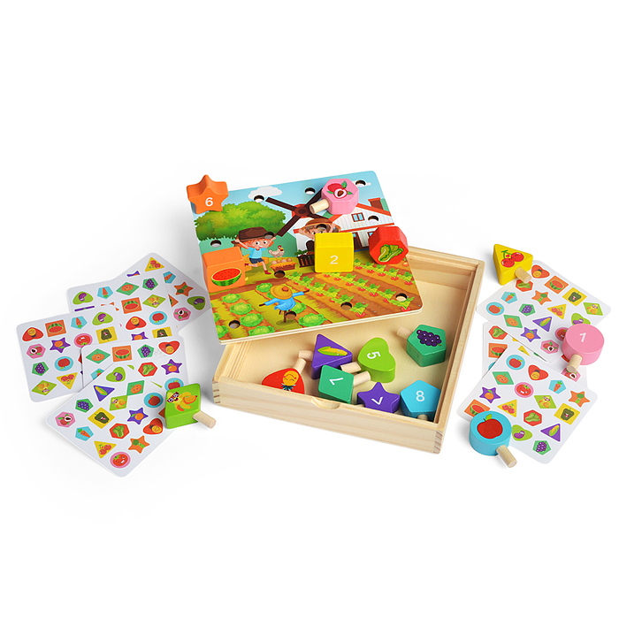 Игра логическая D1827 "Фрукты и овощи" 