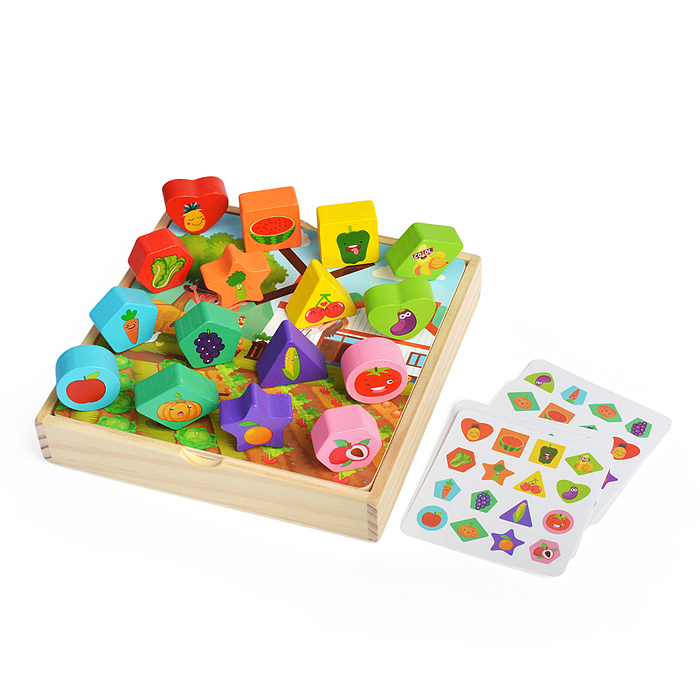 Игра логическая D1827 "Фрукты и овощи" 