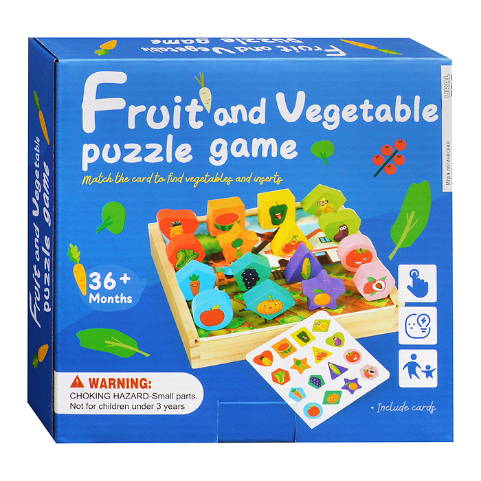 Игра логическая D1827 "Фрукты и овощи" 