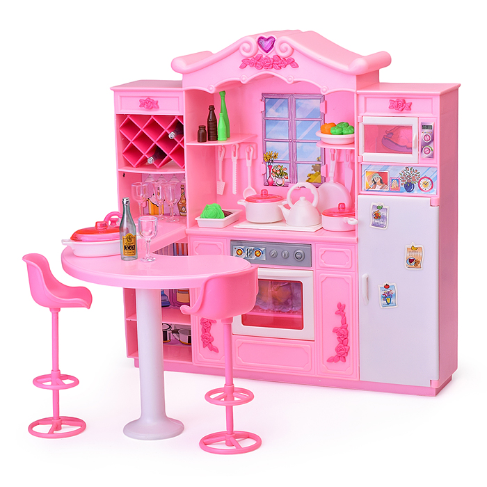 Набор мебели для кукол 2616 "Кухонный уголок" в коробке