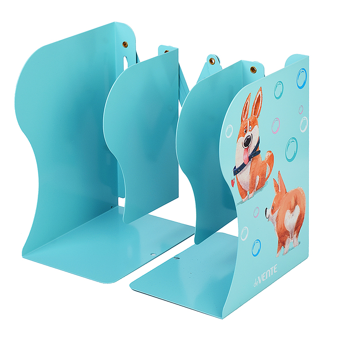 Подставка для учебников и книг "Hey Corgi" 19x14,7x9 см, металлическая, телескопическая