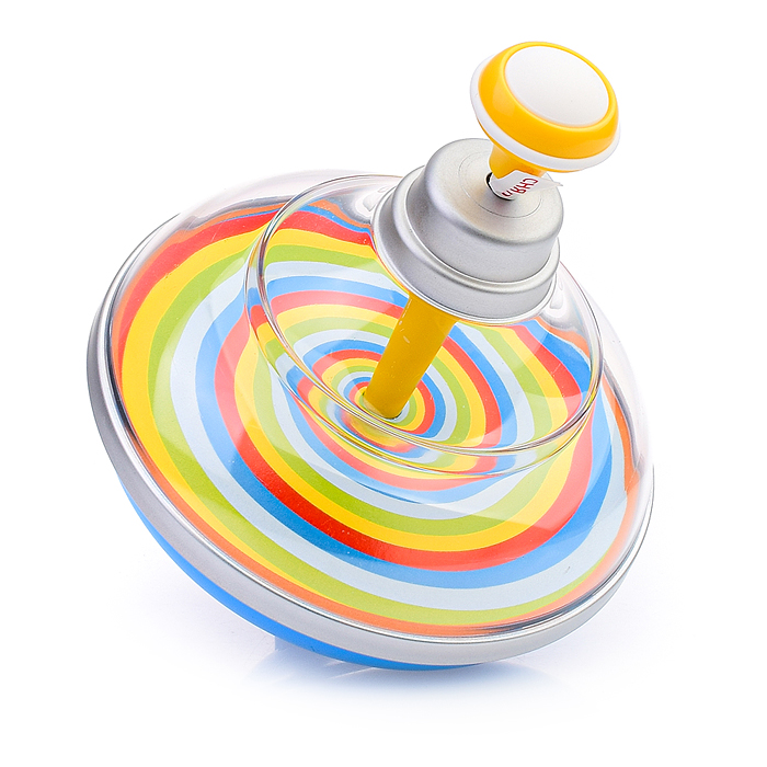 Юла малая прозрачная с музыкой