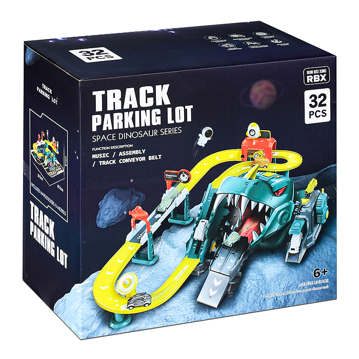 Парковка-трек 388-590 "Дино паркинг" (32 дет.) в коробке