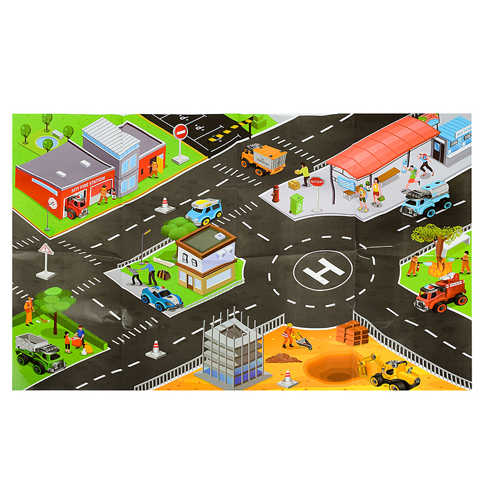 Конструктор LM8011-DY-1 "Стройтехника" в коробке