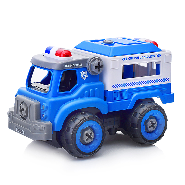 Конструктор LM8023/24-SY-2 "Городская служба" синий, в коробке