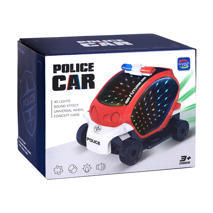 Машина 5093C "Полиция" на батарейках, в коробке