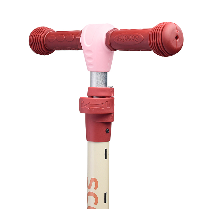 Самокат U001189Y 3-х кол., PU, цвет розовый