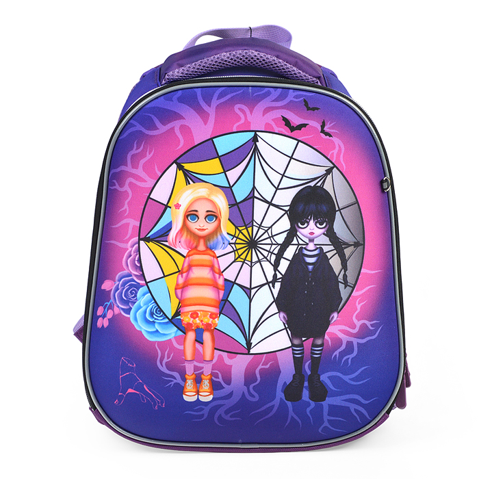 Рюкзак каркасный "Вэнсдэй" формованный из полимеров, материал: нейлон, полиэстер, полноцветная п