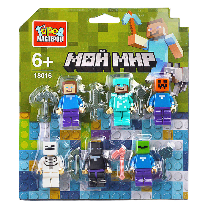 Конструктор фигурки "Мой мир" 6 шт. Конструктор фигурки "Мой мир" 6 шт.