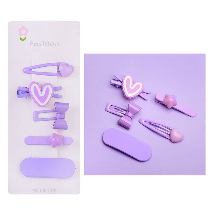Набор заколок для волос 00-3888 "Нежность" в пакете
