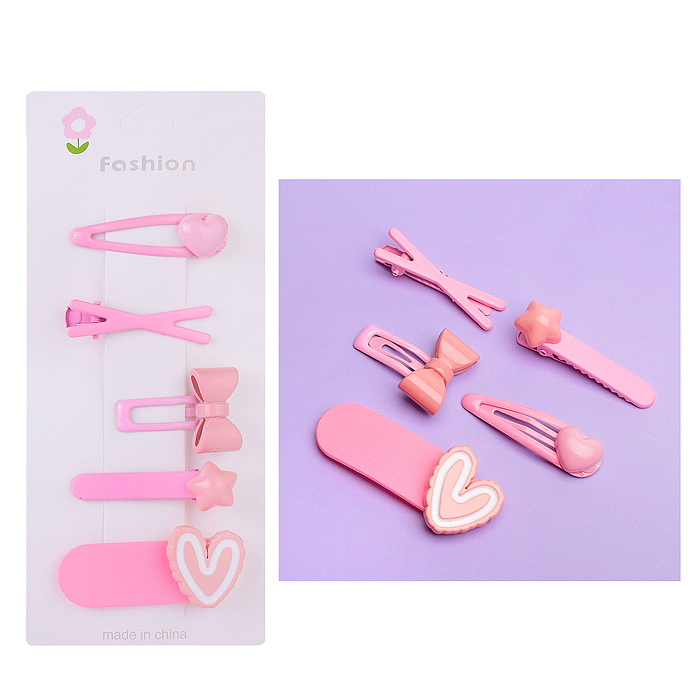 Набор заколок для волос 00-3888 "Нежность" в пакете