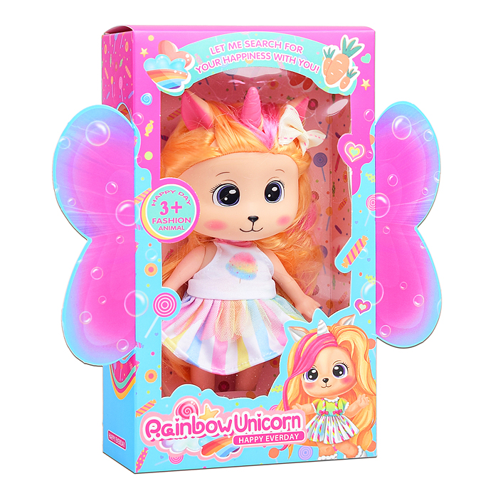 Кукла-единорожка 6114A "Эвелина" в коробке