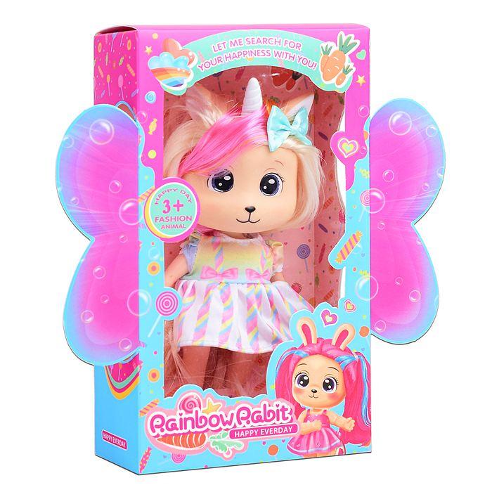 Кукла-единорожка 6114A "Эвелина" в коробке