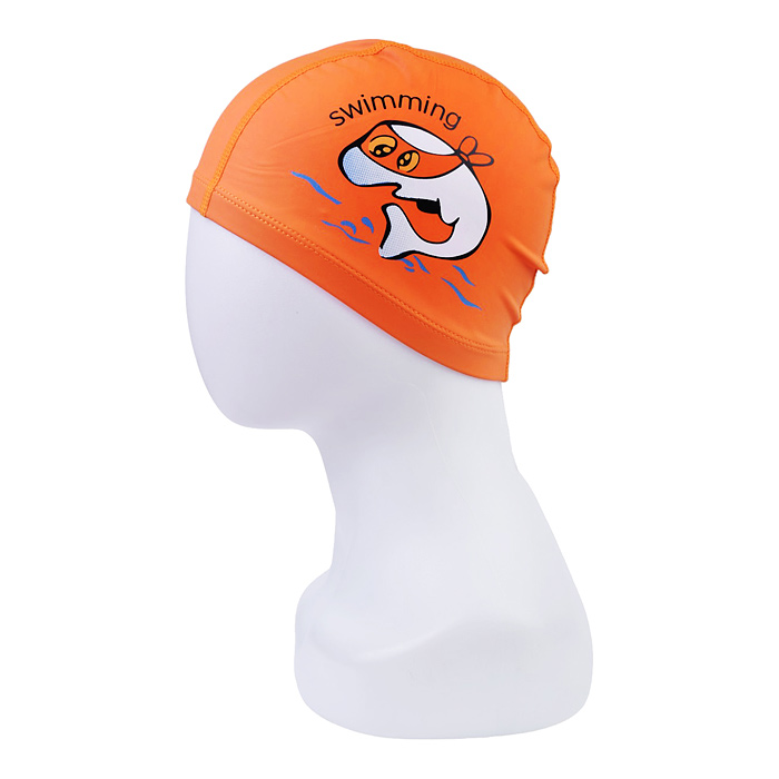 Шапочка для плавания 00-4088 с рисунком, цвет микс, в пакете