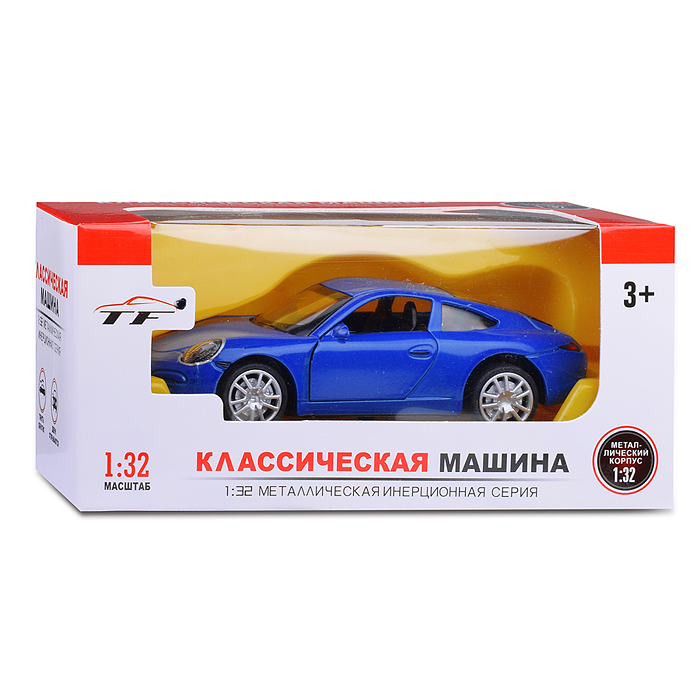 Машина TF9968 "Классическая-3" 1:32 металл. (в ассортименте) в коробке
