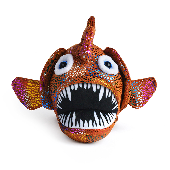 Мягкая игрушка. Морской черт. Люкс. коричневый