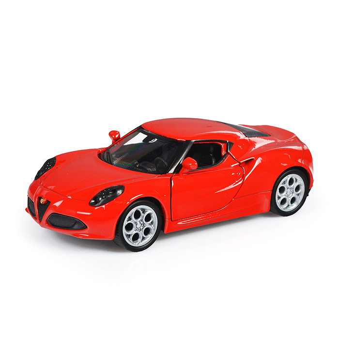 Фото к товару Машинка 1:38 Alfa Romeo 4C, пруж. мех., цв. в асс. Машинка 1:38 Alfa Romeo 4C, пруж. мех., цв. в асс.