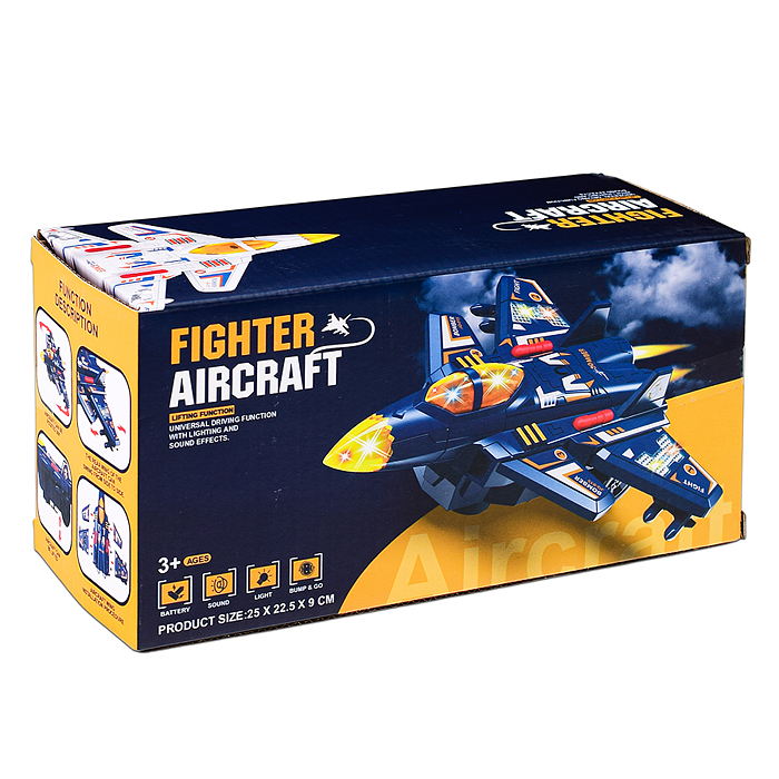 Самолет JQ119 "Бомбардировщик №2" на батарейках, в коробке