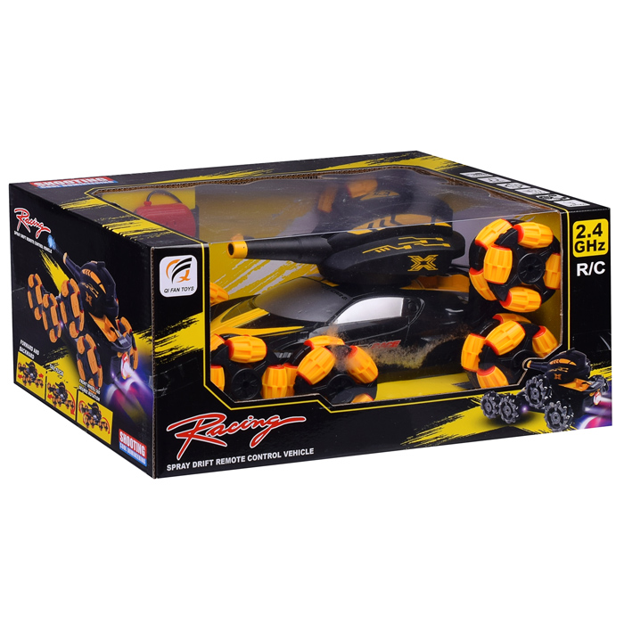 Машина QF665-9A "Rasing с пушкой" р/у, 27MHz, в коробке