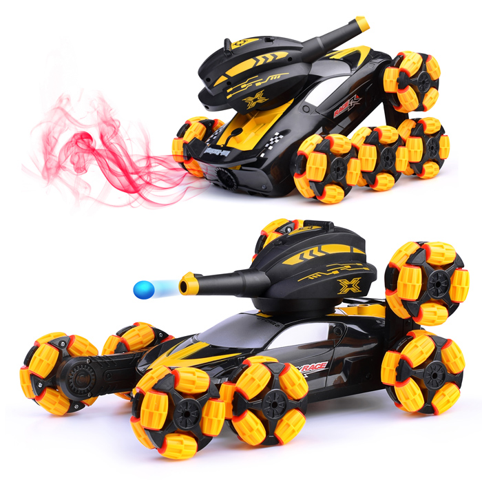 Машина QF665-9A "Rasing с пушкой" р/у, 27MHz, в коробке