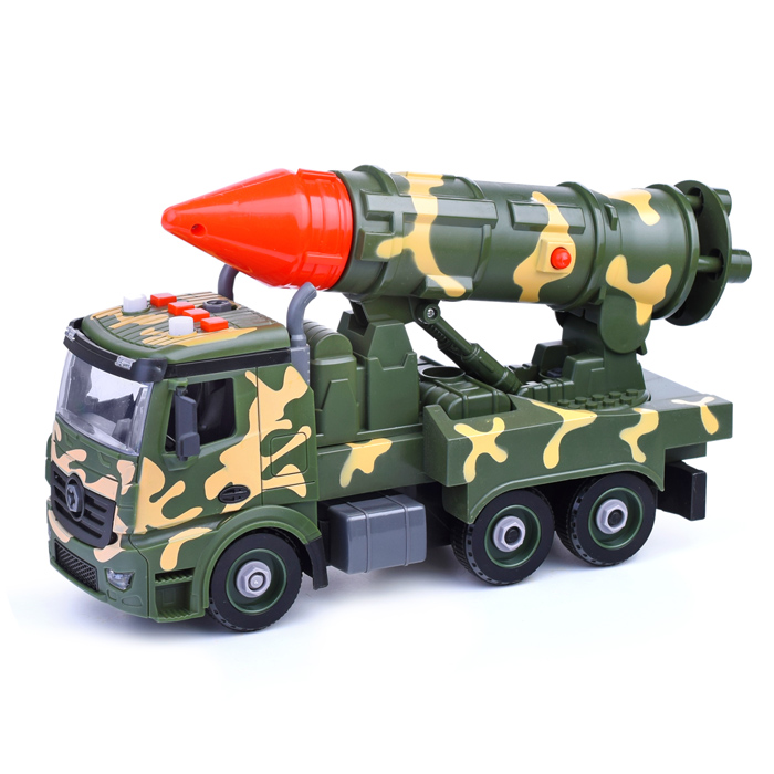 Машина JK2023-12 "Военная" с ракетой, в коробке