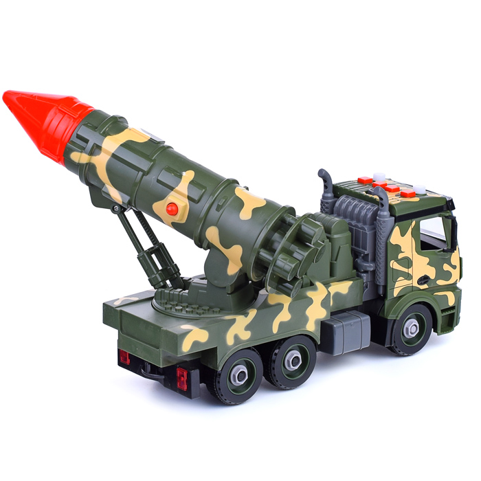 Машина JK2023-12 "Военная" с ракетой, в коробке