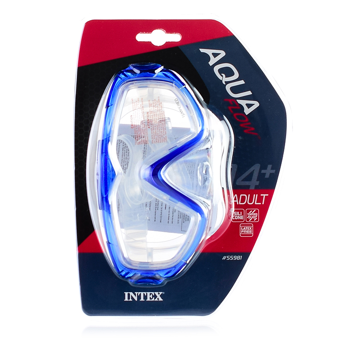Маска для плавания Aqua sport, панорамный вид, от 14 лет, цвета микс, 55981 INTEX