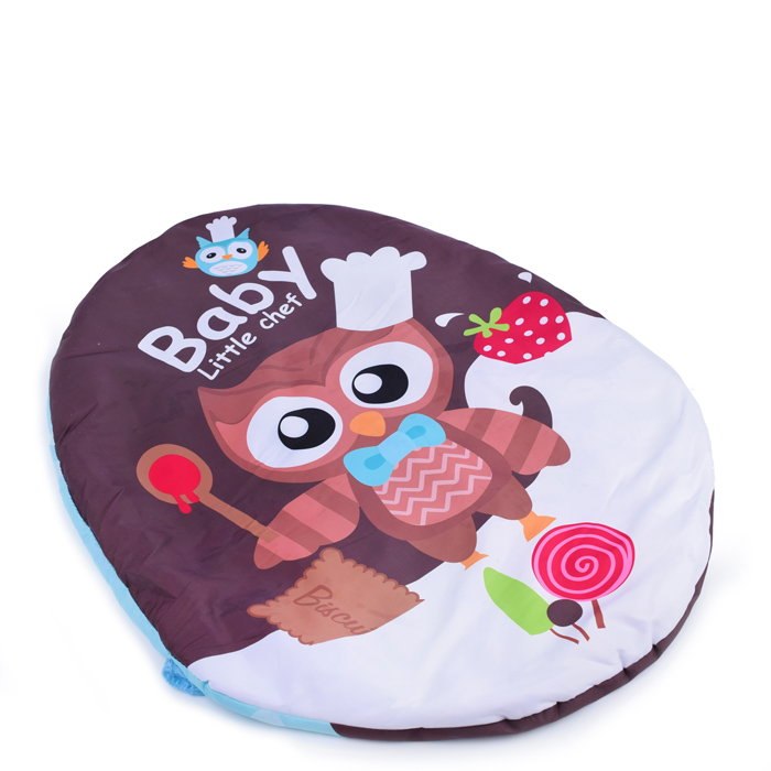 Детский развивающий коврик 66526 "Совенок" с защитной вуалью, со звуком, в коробке