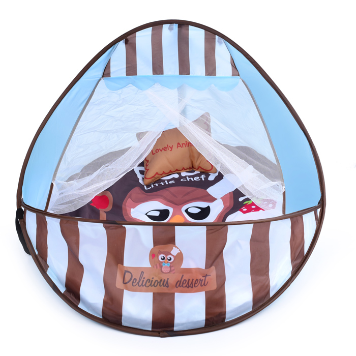 Детский развивающий коврик 66526 "Совенок" с защитной вуалью, со звуком, в коробке