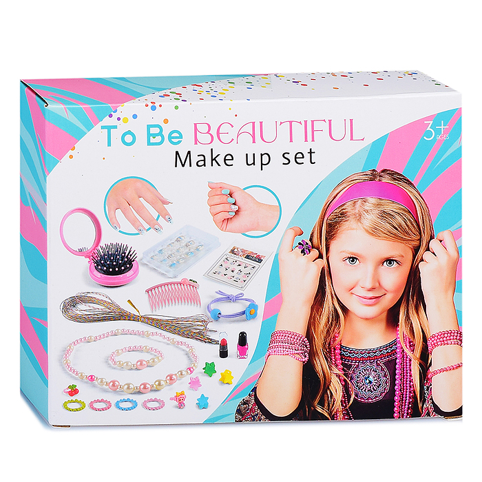 Набор стилиста FT2007-G "Маленькая модница" (17 предметов) в коробке