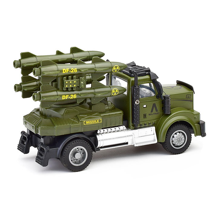 Машина 7135Y2 "Военная машина" инерц., металл, в пакете