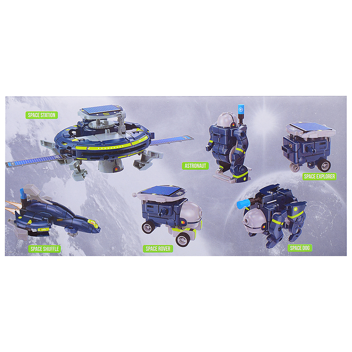 Набор транспорта 567-03 "Космос" 6в1, в коробке