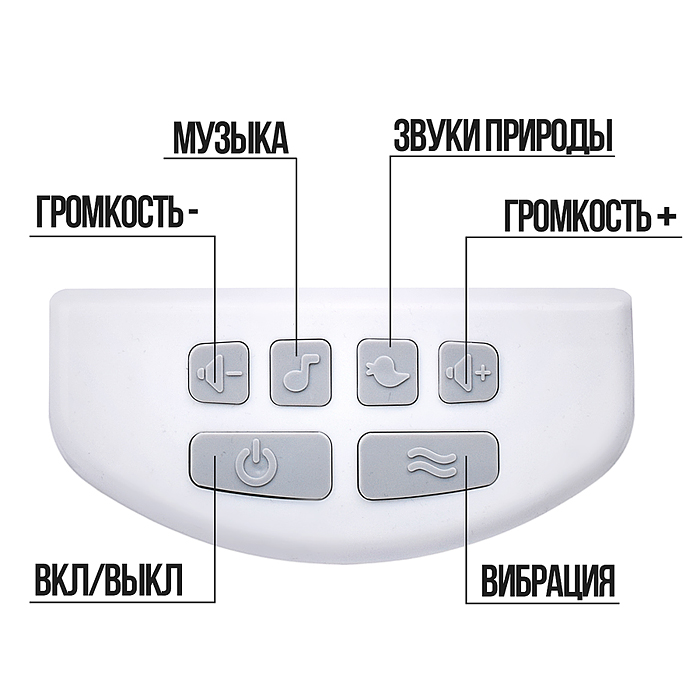 Шезлонг детский 615-3M "Белый мишка" музыка, вибрация, в коробке