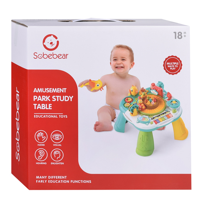 Столик развивающий YL618 "Мульти развитие" (свет, звук) в коробке