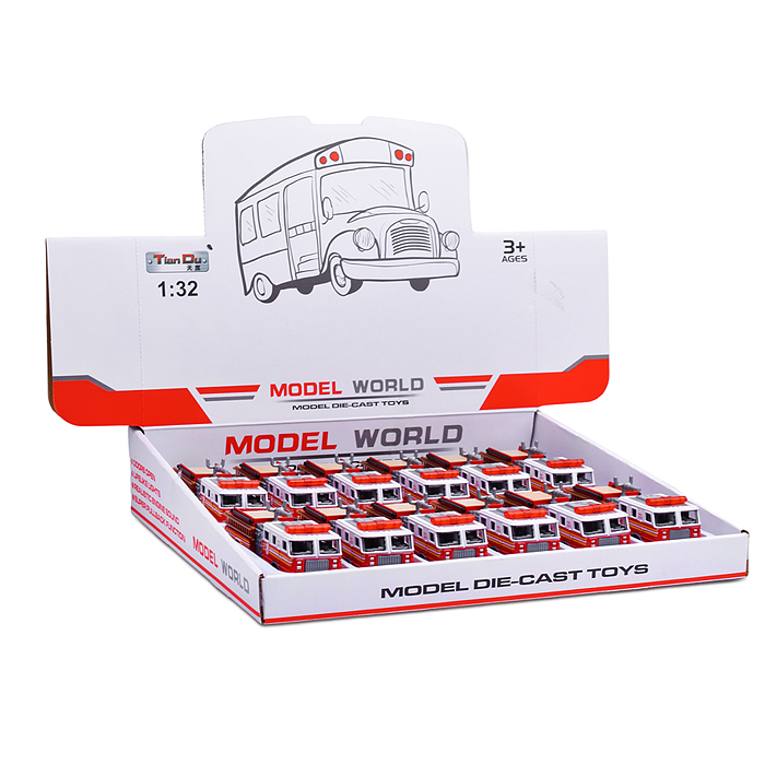 Фото к товару Машина F1126-2M "Пожарная" (металл) на батарейках, в коробке Машина F1126-2M "Пожарная" (металл) на батарейках, в коробке