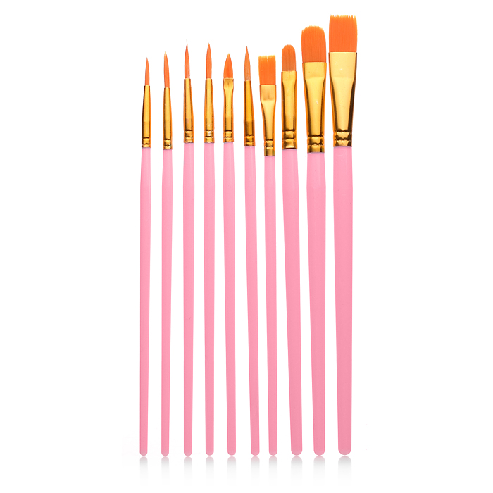 Набор кистей Bi01-032 Нейлон 10 шт (с 1 по 10 номер)