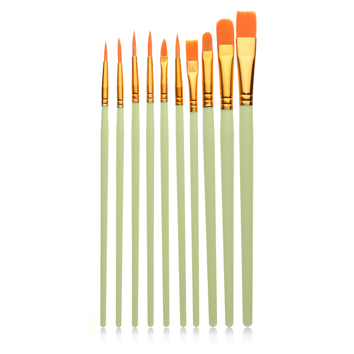 Набор кистей Bi01-032 Нейлон 10 шт (с 1 по 10 номер)