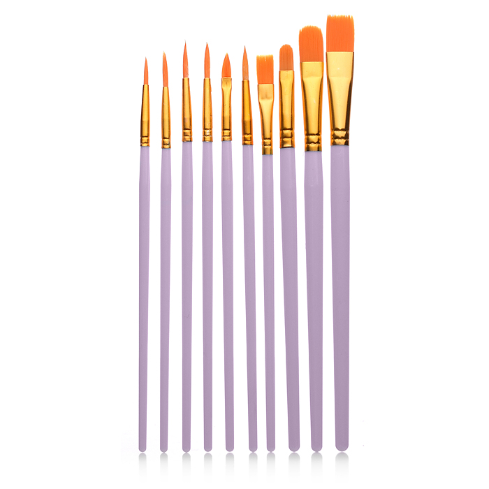 Набор кистей Bi01-032 Нейлон 10 шт (с 1 по 10 номер)