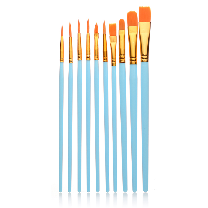 Набор кистей Bi01-032 Нейлон 10 шт (с 1 по 10 номер)