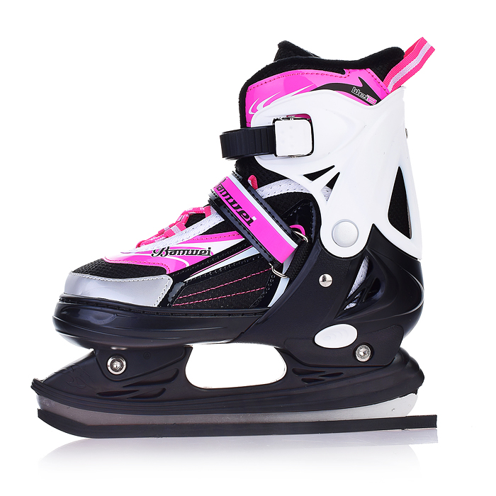 Коньки 00-3115 (размер M36) розовые, в сумке