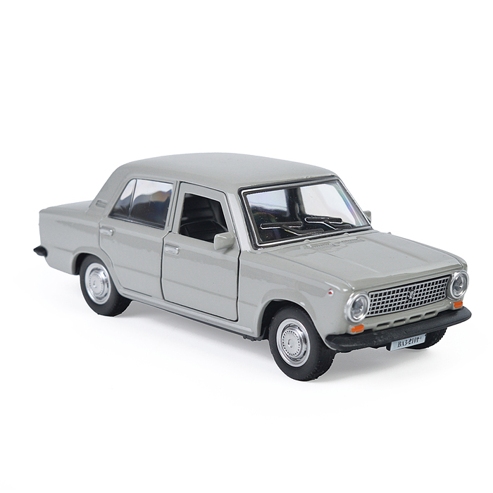 Фото к товару Машина металл ВАЗ-2101, 12 см, (двери, багаж, серый) инерц, в коробке Машина металл ВАЗ-2101, 12 см, (двери, багаж, серый) инерц, в коробке