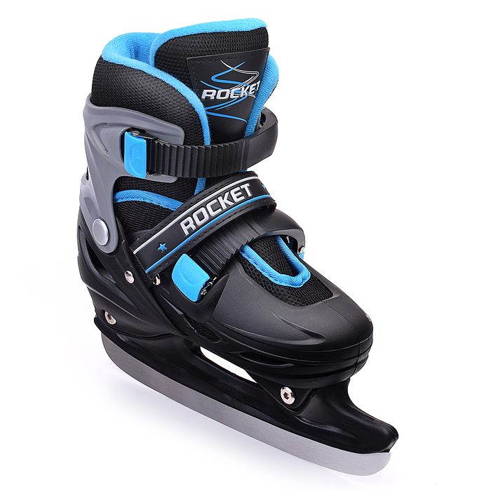 Фото к товару Коньки R0009 детские M черно-синие Коньки R0009 детские M черно-синие