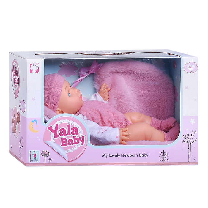 Фото к товару Пупс YL2430C-C "Ксюша" с аксессуарами, в коробке Пупс YL2430C-C "Ксюша" с аксессуарами, в коробке