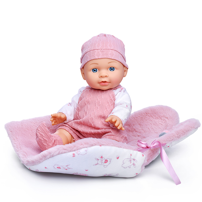 Фото к товару Пупс YL2430C-C "Ксюша" с аксессуарами, в коробке Пупс YL2430C-C "Ксюша" с аксессуарами, в коробке