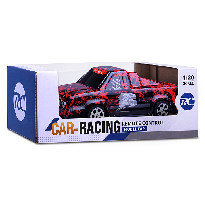 Машина 112-14 "Скорость" р/у, с подсветкой, красная-черная, 27MHz, в коробке