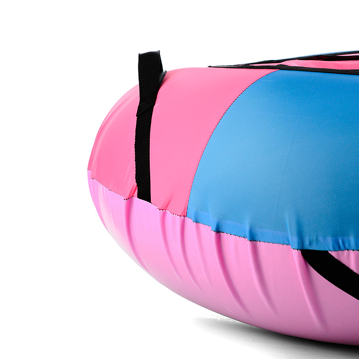 Санки-ватрушка, серия "Эконом", 85см. голубой-яркий розовый