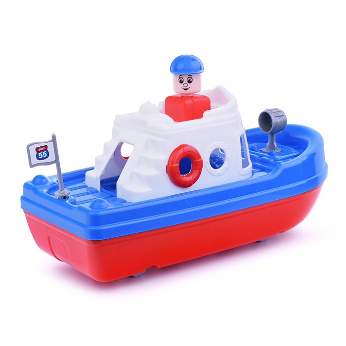 Фото к товару Катер "Спасатель" (бело-синий) (в сеточке) Катер "Спасатель" (бело-синий) (в сеточке)